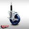Service Caster 4'' SS Solid Poly Swivel 3/4'' Expanding Stem Caster with Brake SCC-SSEX20S414-SPUS-TLB-34 - alternate 3